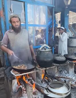 Affordable traditional street food in Afghanistan