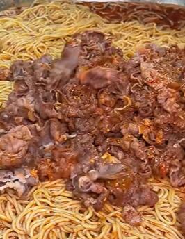 The brand-new noodle seasoning is paired with plenty of toppings.